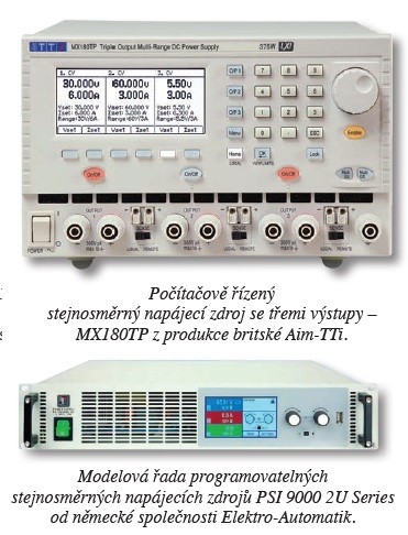 Napájecí zdroje a elektronické zátěže v elektrotechnickém průmyslu od H TEST